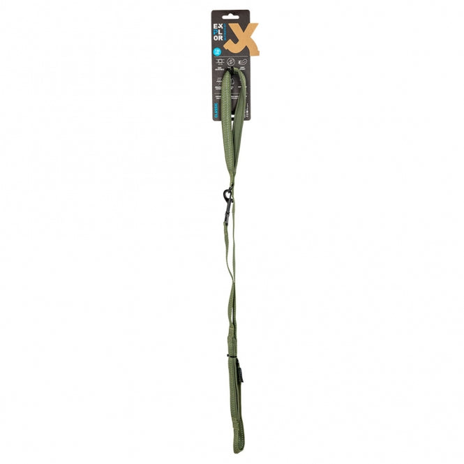 duvoplus explor ultimate fit on-the-road-leine classic - undercover green - 130cm - 16mm